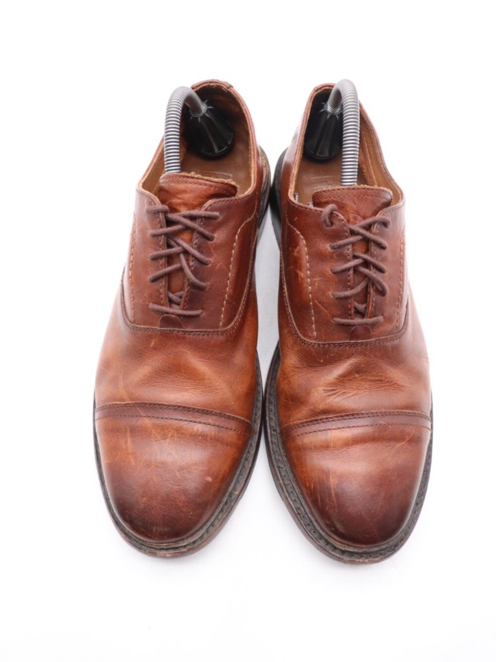 Frye Paul Bal Oxford Men's Size 9 D Birch Tan Leather Cap Toe Dress Shoes